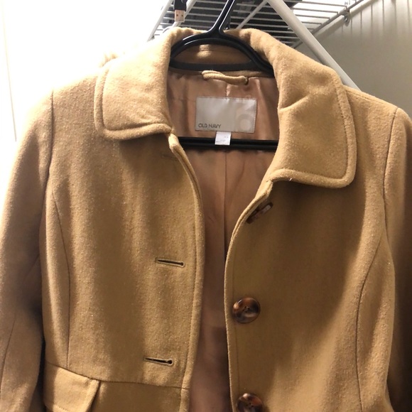 tan winter coat